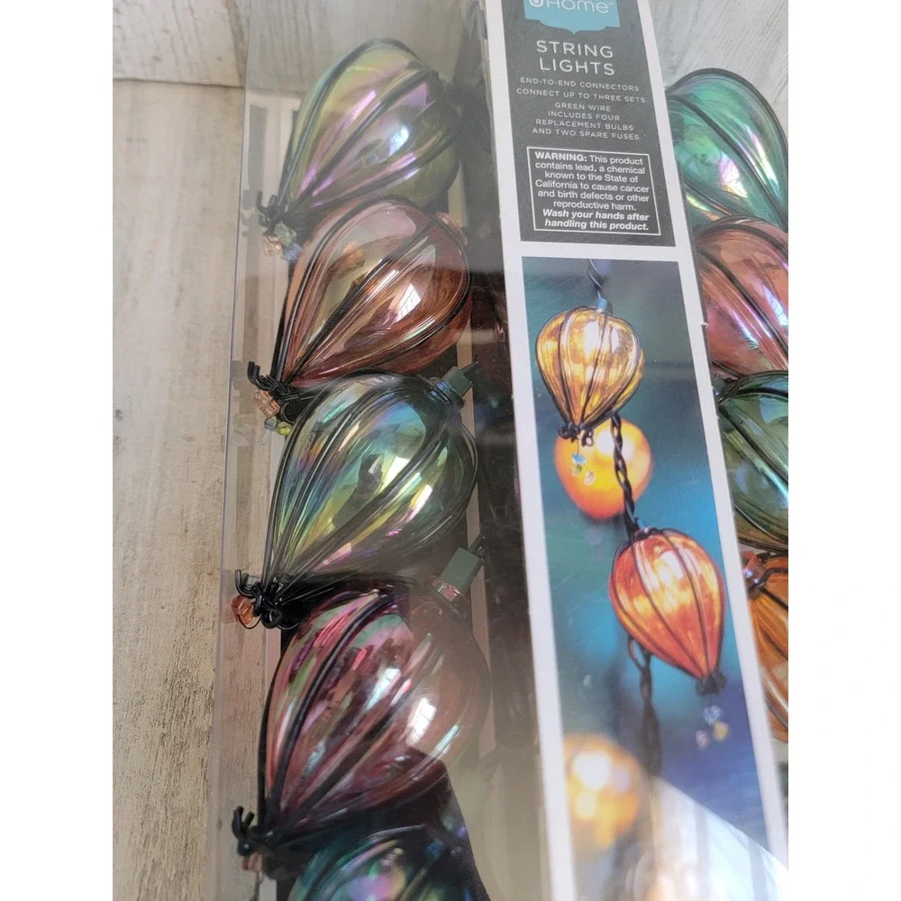 Home NEW string lights hot air balloon rainbow unique decor indoor outdoor